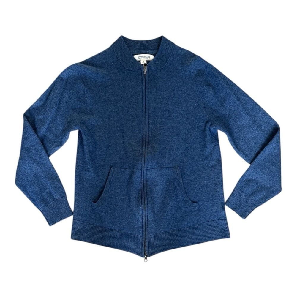 Goodthreads Men's Bomber Light weight Sweater Size Medium